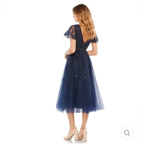 Mac Duggal 20304 Embellished Tea Length Gown - Picture 3 of 11